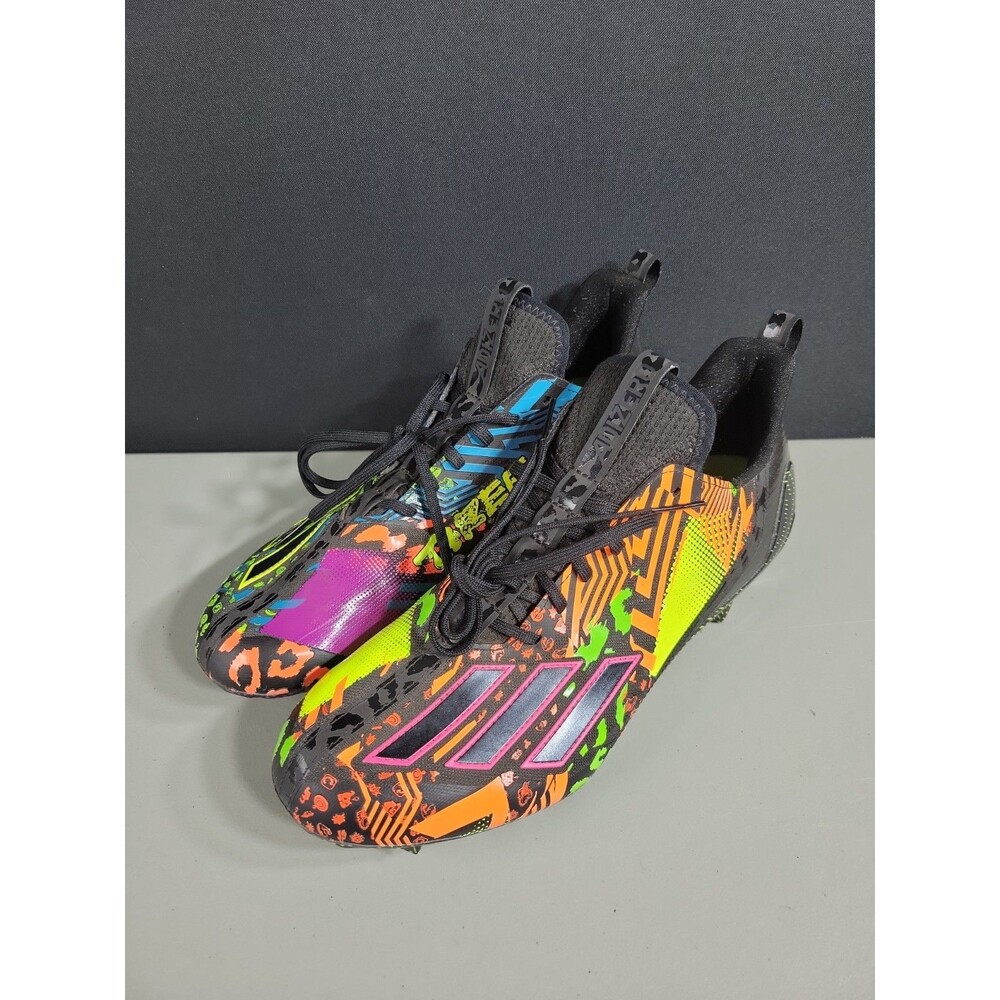 adidas Adizero 12.0 Mismatch - Black Multi-Color Football Cleats Men's 11